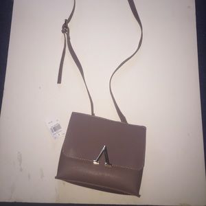 Rainbow taupe handbag